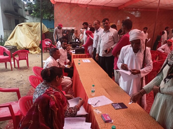 198 Organizing a camp for disabled people in subdivision Tijara,