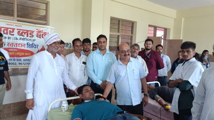 The message of human service was given by collecting 87 units of blood