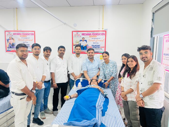 19 youths donated blood for the first time