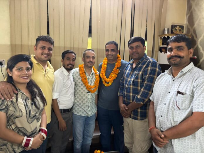 Abhishek Taneja became the president of District Judo Association, Alwar, Payal Saini got the responsibility of District Secretary