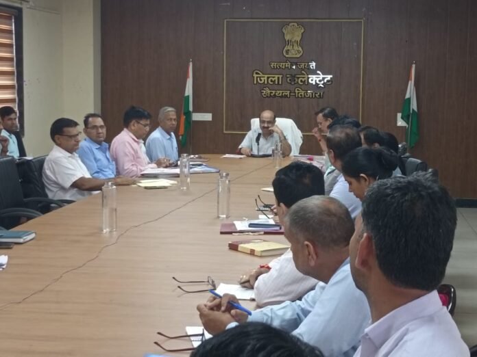 Collector gave instructions in the meeting