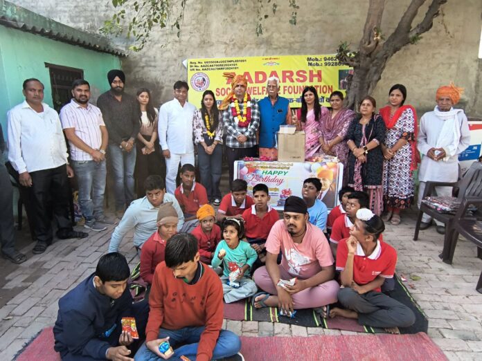 Educational materials, sweets and gifts were distributed to the children.
