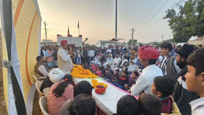 लूणकरणसर में लोकार्पण–शिलान्यास कार्यक्रम