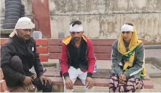 एक ही परिवार के कई लोग घायल