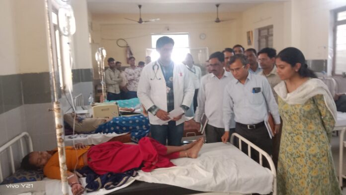 सामुदायिक स्वास्थ्य केंद्र (सीएचसी) का निरीक्षण किया