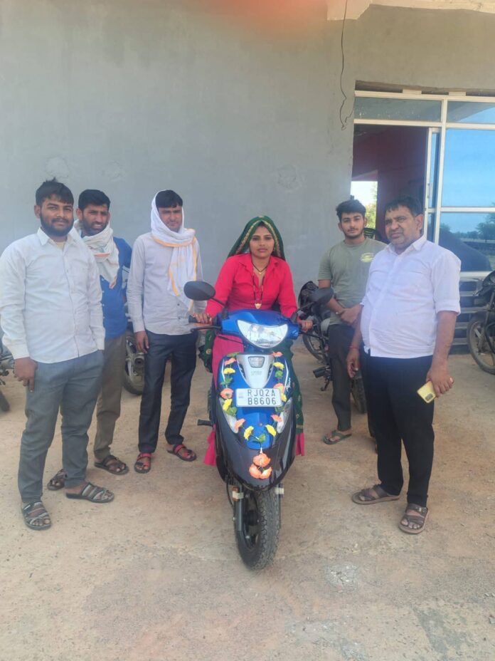 कालीबाई स्कूटी योजना में नाम रोशन