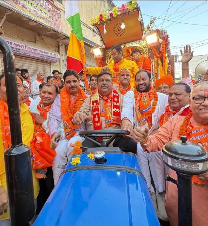 संजय शर्मा भगवान परशुराम के वाहन के सारथी के रूप में