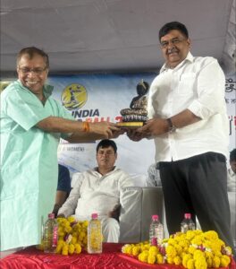 वन मंत्री का स्वागत 