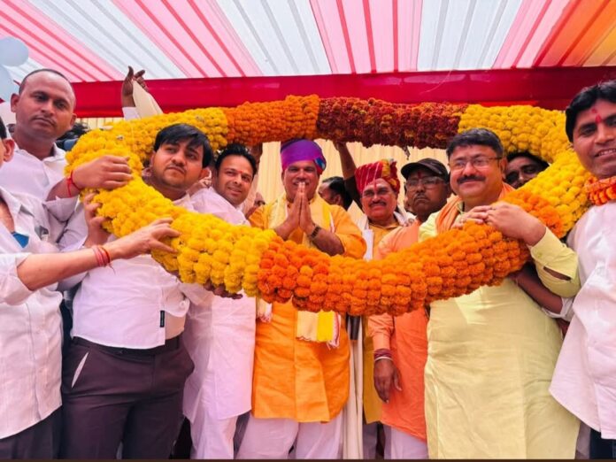 खेरली में मंत्री जवाहर सिंह बेढ़म का भव्य स्वागत