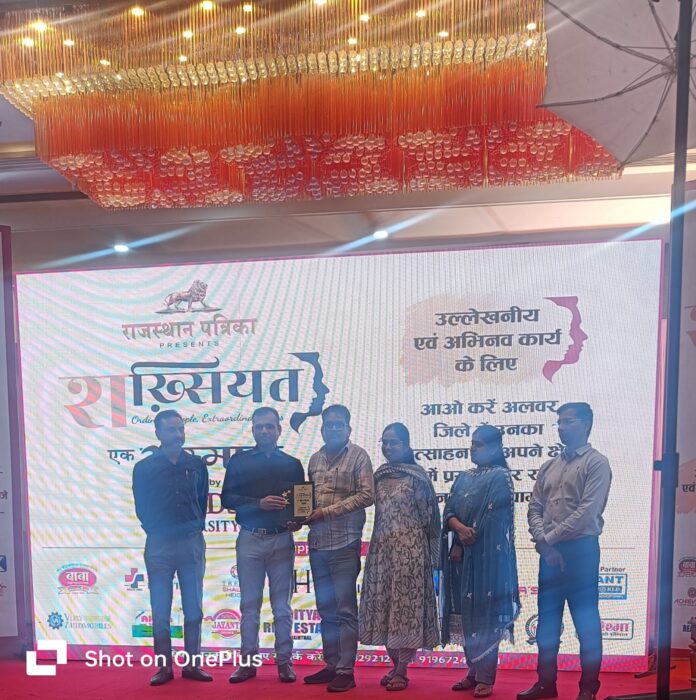 डॉ प्रभाकर शर्मा को ‘शख्सियत एक सम्मान 2026’ पुरस्कार