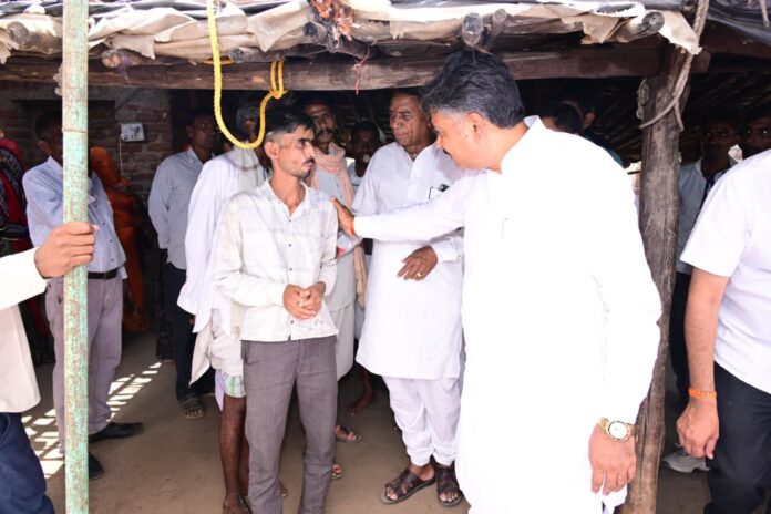 टीकाराम जूली का धरियावद दौरा