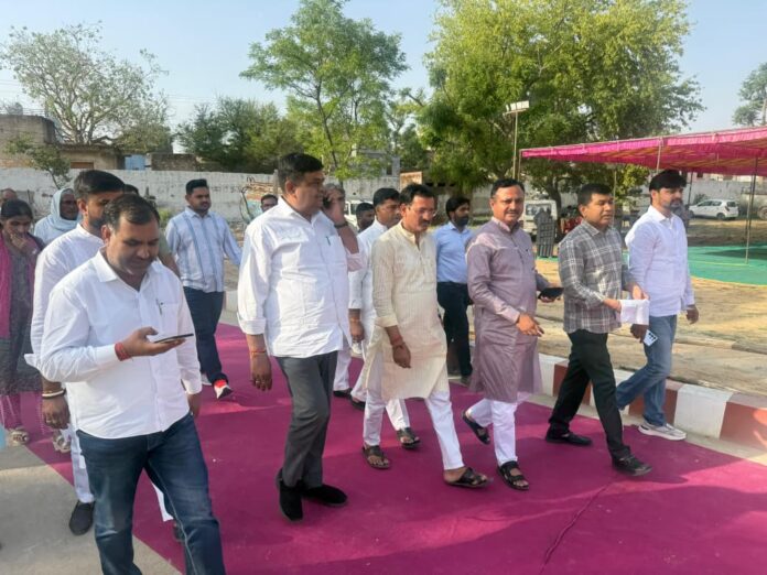 प्रभारी मंत्री संजय शर्मा ने तैयारियों का निरीक्षण किया