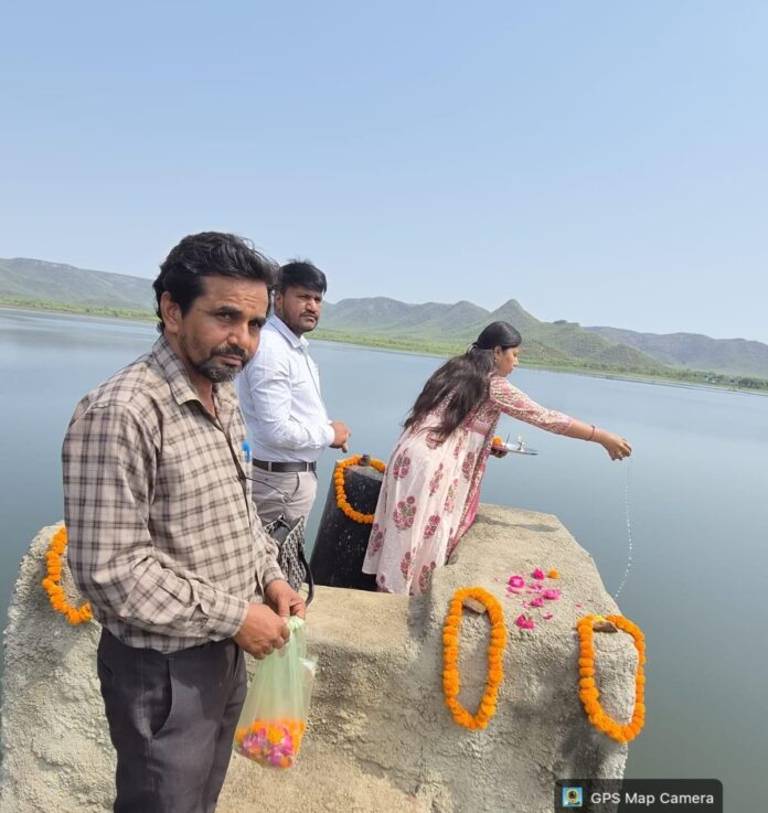 1735 मानसरोवर बांध पर हुआ जल पूजन