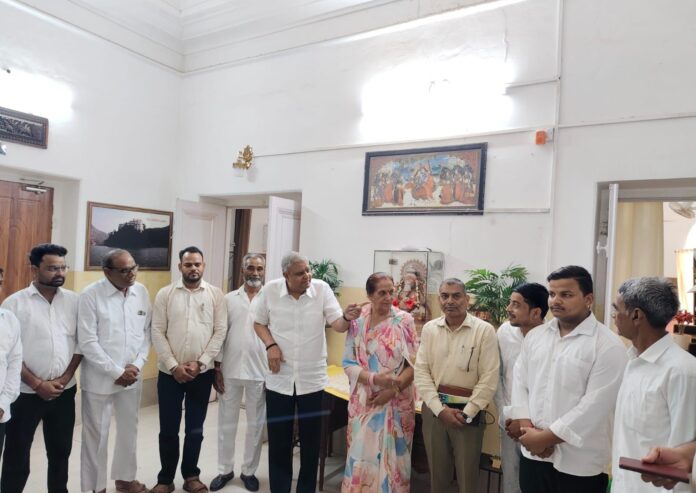 अलवर दौरे पर पूर्व उपराष्ट्रपति जगदीप धनखड़