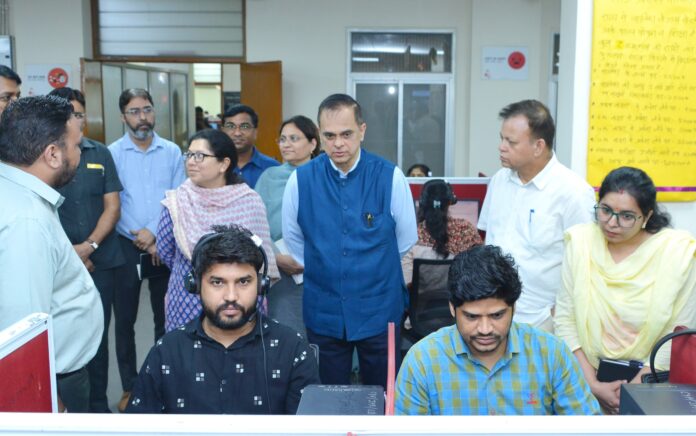 राजस्थान संपर्क पोर्टल का निरीक्षण