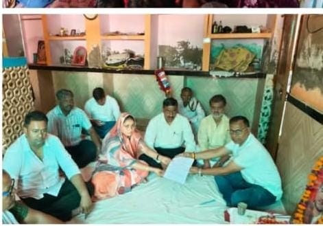दिवंगत चंद्रभान शर्मा के परिजनों से मुलाकात