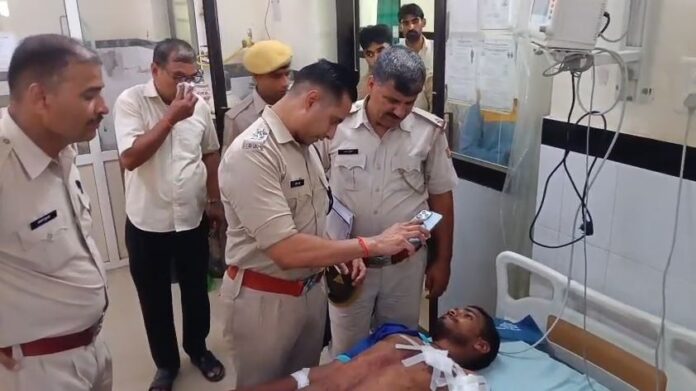 पेट्रोल पंप पर फायरिंग की घटना के बाद जांच में जुटी पुलिस