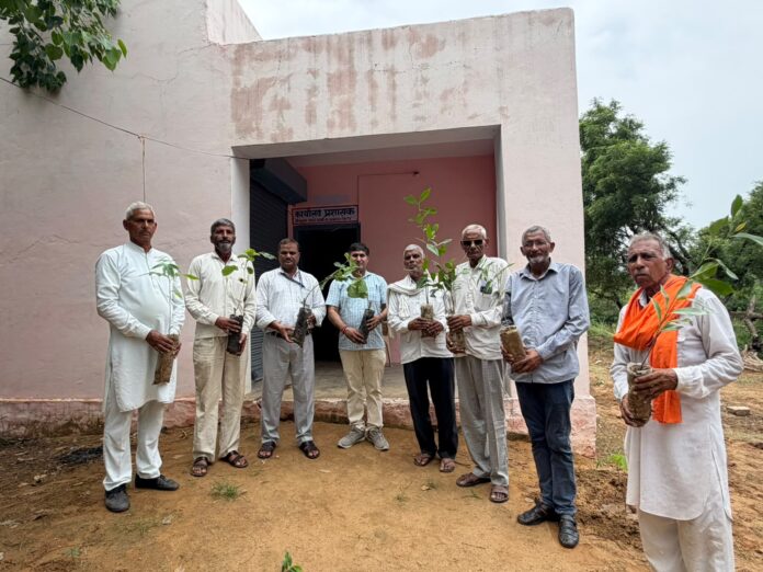2544 हरियालो राजस्थान अभियान में 50 पौधे लगाए