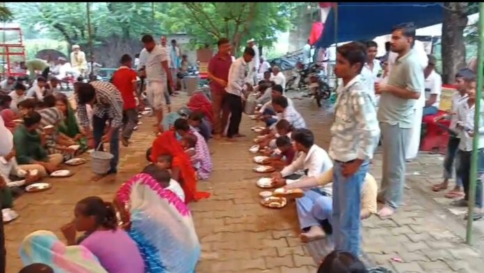 452 श्रीमद्भागवत कथा का समापन पर भंडारा