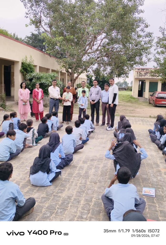 2763 रौनक और अरमान का जाजोर विद्यालय में सम्मान