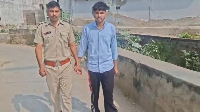 अलवर ट्रिपल मर्डर प्रकरण में गिरफ्तार आरोपी हिमांशु मीणा