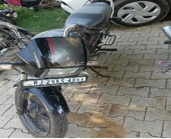 घटना में प्रयुक्त मोटरसाइकिल नंबर आरजे 29 केएस 4064 बरामद