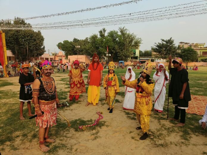 भरत मिलाप प्रसंग का मंचन